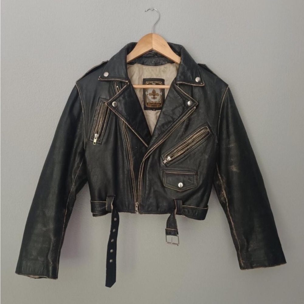 Vintage Blondie Revolution Leather Punk Jacket